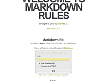 Tablet Screenshot of heckyesmarkdown.com